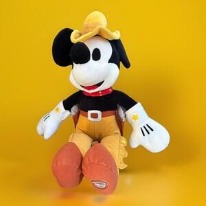 Disney Store Exclusive Plush Mickey Mouse Based On 1934's Two Gun Mickey Cowboy